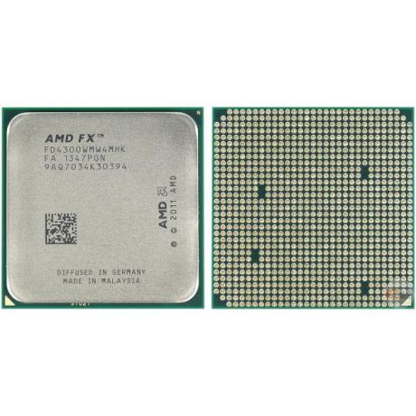 AMD AMD FX-4300 Vishera FD4300WMW4MHK разъем AM3, 3800МГц, 4096