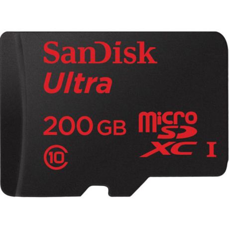 Sandisk SanDisk Mobile Ultra + SD Adapter microSDXC, 200Гб, Class 10