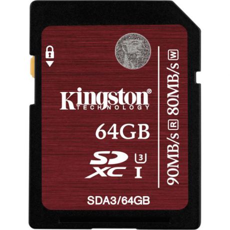 Kingston Kingston SDXC SDXC, 64Гб, Class 3