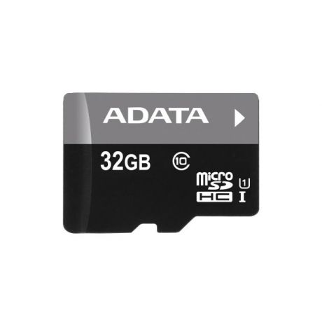 ADATA A-Data MicroSDHC Transflash + SD адаптер 32Гб, Черный, пластик, USB 2.0 microSDHC, 32Гб, Class 10