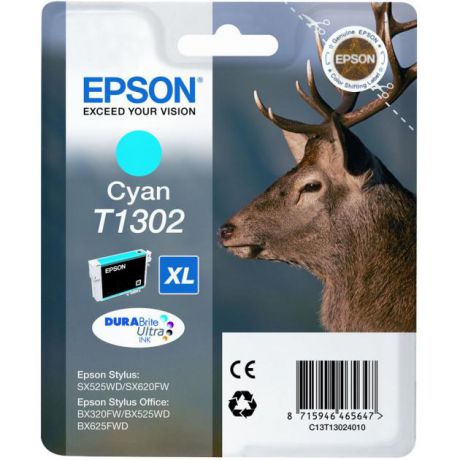 Epson Epson C13T13024010 Голубой, Картридж струйный, Повышенная, нет