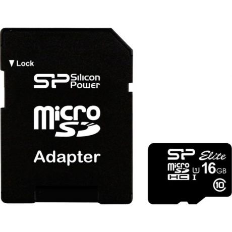 Silicon Power Silicon Power SP032GBSTHBU1V10-SP microSDHC, 16Гб, Class 10