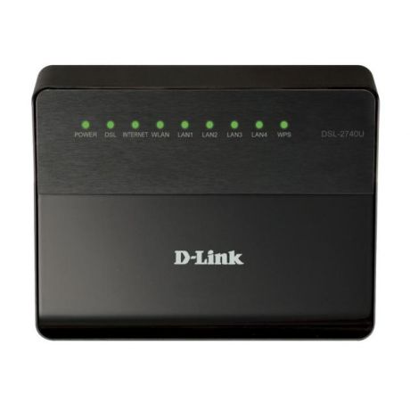 D-Link D-Link DSL-2740U/RA/U1A Черный, 300Мбит/с, 2.4