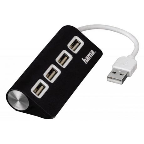 HAMA Разветвитель USB 2.0 Hama TopSide 4порт. белый (00012178)