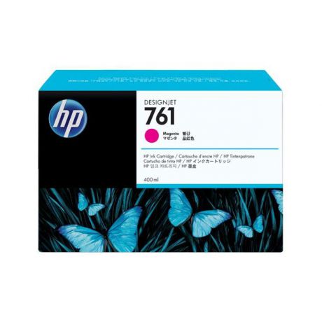 HP HP Inc. Cartridge HP 761 с пурпурными чернилами для принтеров Designjet, 400 мл