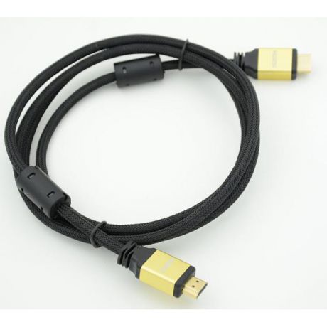 Кабель HDMI Ver.1.4 Gold jack HDMI(19pin)/HDMI(19pin) (1.8м) феррит.кольца Позолоченные контакты