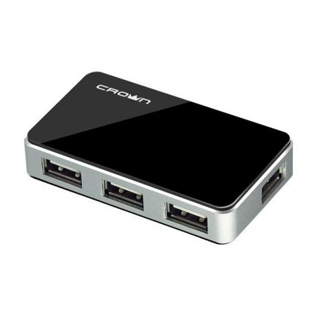 Crown USB хаб  CROWN CMH-B19 USB 2.0, 4-port (black)