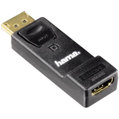 HAMA Адаптер Hama H-54586 DisplayPort - HDMI (m-f) позолоченные контакты 3зв