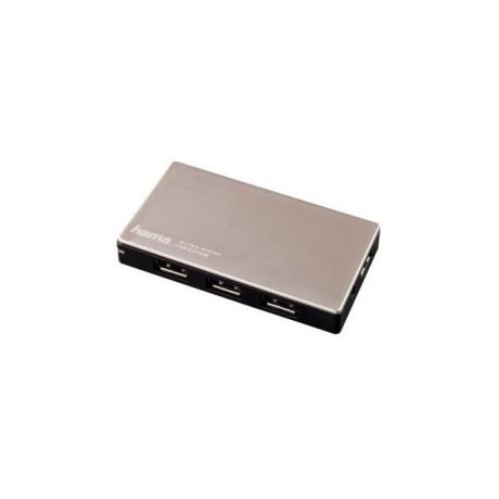 HAMA Разветвитель USB 3.0 Hama UltraActive 4порт. серебристый (00054544)