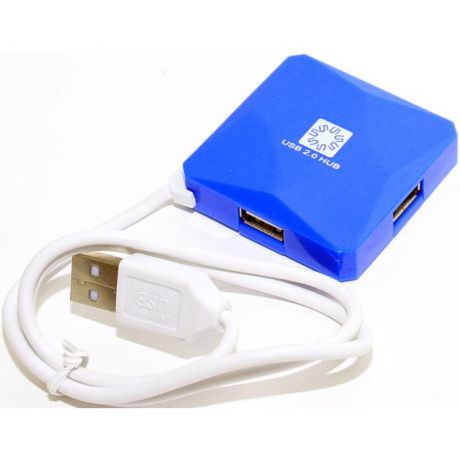 Blue USB хаб 5BITES HB24-202BL BLUE