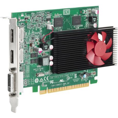 HP HP AMD Radeon R9 350 925МГц, 128бит, Поддержка HDCP, 1125, PCI-E 16x 3.0, 2048Мб