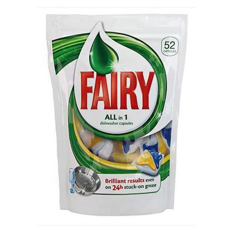 Fairy Средство для мытья посуды для посудомоечных машин Fairy All in 1 (упак: 65шт)
