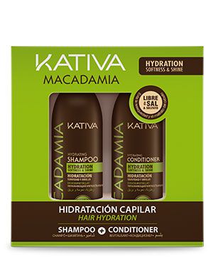 Набор для волос интенсивно увлажняющий Kativa Macadamia, 2*100мл.