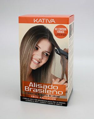 Набор для кератинового выпрямления и восстановления волос Kativa с маслом Арганы KERATINA