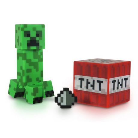 Фигурка Minecraft Creeper с аксессуарами (6 см)