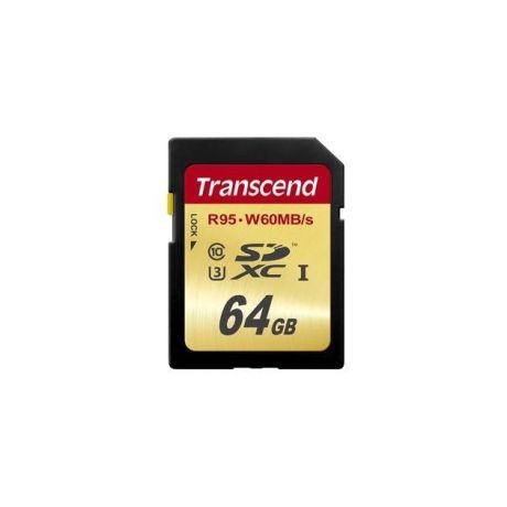 Transcend Transcend TS64GSDU3 SDXC, 64Гб, Class 10