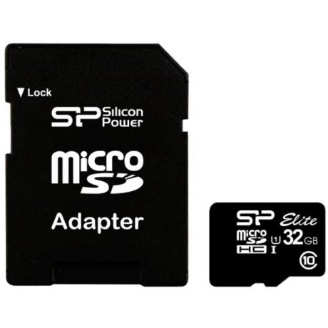 Silicon Power Silicon Power SP032GBSTHBU1V10-SP microSDHC, 32Гб, Class 10
