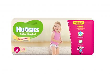Huggies Ultra Comfort Mega 5 для девочек