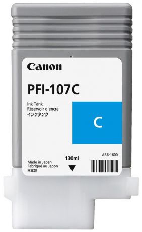 Canon PFI-107C (6706B001) - картридж для плоттеров Canon iPF680/685/780/785 (Blue)