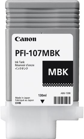 Canon PFI-107MBK (6704B001) - картридж для принтеров Canon iPF680/685/780/785 (Mate Black)