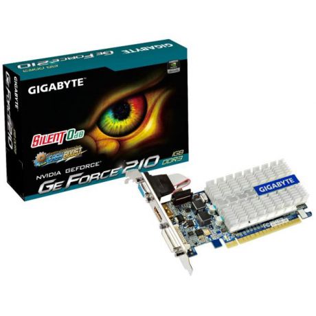 Gigabyte GIGABYTE GeForce 210 GV-N210SL-1GI 1200, 1024Мб