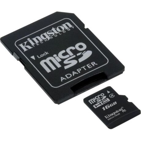 Kingston Technology Kingston SDC4 16GB microSDHC, 16Гб, Class 4