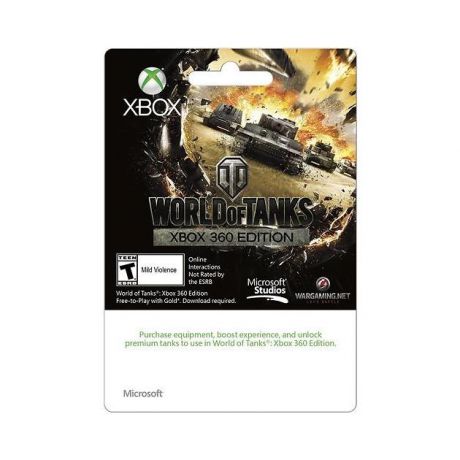 Microsoft Xbox LIVE: карта оплаты 500 рублей WORLD OF TANKS K4W-01233