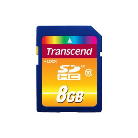 Transcend Transcend 8GB SDHC Class 10 SDHC, 8Гб, Class 10