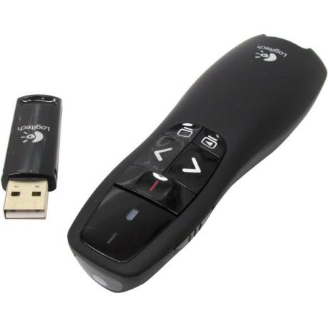 Logitech Logitech Wireless Presenter R400 Черный, Радиоканал, USB Черный, Радиоканал, USB