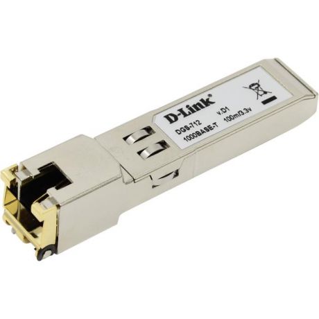 D-Link D-Link DGS-712/D1A, 1 port mini-GBIC 1000BASE-T Copper  transceiver (up to 100m, support 3.3V power)