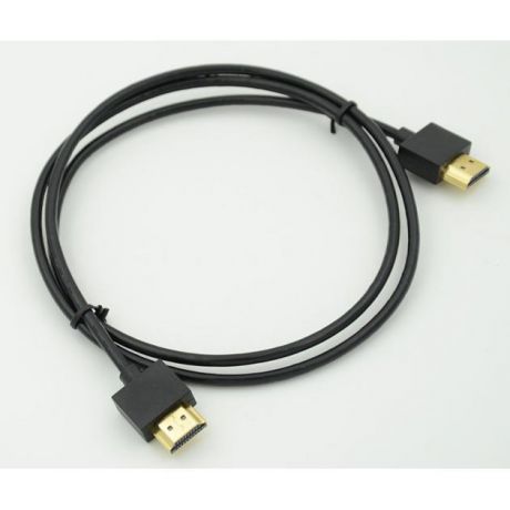 Ultra Кабель HDMI Gold Plated Connector, Ver1.4, Ultra Slim HDMI(19pin)/HDMI(19pin) (5м) феррит.кольца Позолоченные контакты