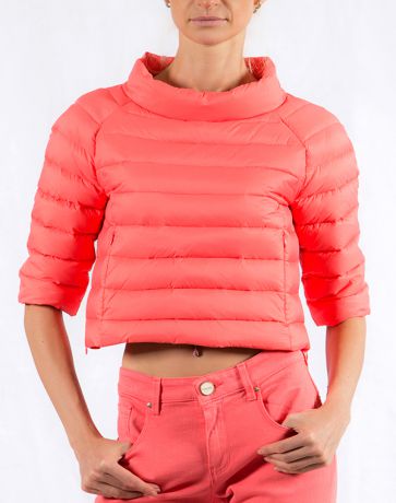 Pinko Куртка-накидка укороченная розовая Distanza