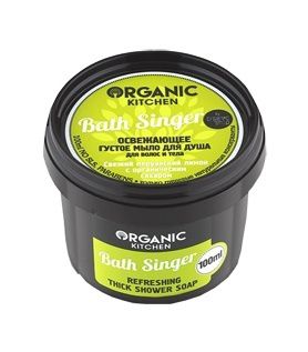 Organic shop KITCHEN Мыло для душа освежгустое Для волос и тела"Bath Singer"