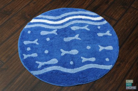 VERRAN Мягкий коврик для ванной комнаты диаметр 80 cм VERRAN Ocean