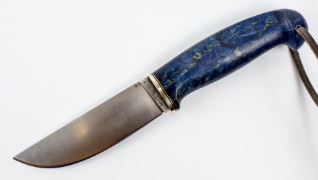 Нож Шмель, сталь D2, стабилизированная карельская береза
