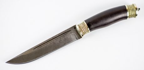 Нож Игла, дамасская сталь, литье