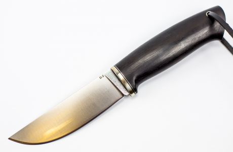 Нож Шмель, сталь D2, черный граб
