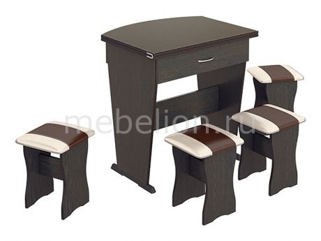 Мебель Трия Набор кухонный тип 2 венге/«Санчо»/коричневый
