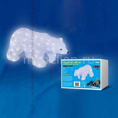 Uniel Белый медведведь световой (29 см) ULD 11033