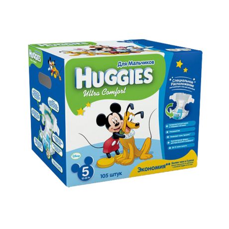 Huggies Ultra Comfort Disney для мальчиков 5
