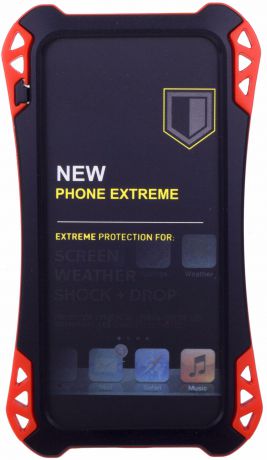 Amira Phone Extreme - защитный чехол для iPhone 5/5S/SE (Black/Red)
