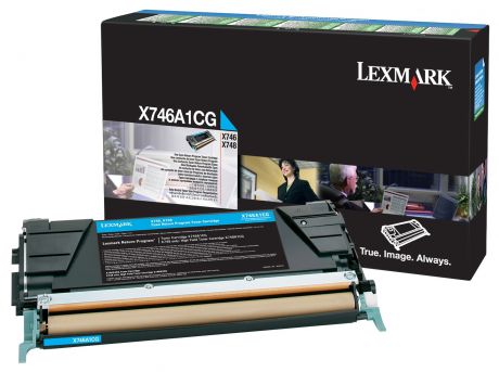 Lexmark X746A1CG - картридж для принтеров Lexmark X746/748 (Cyan)