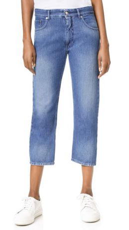 MM6 Выцветшие джинсы с рваными карманами