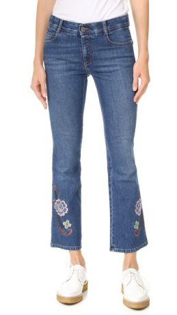 Stella McCartney Узкие расклешенные джинсы-скинни Kick
