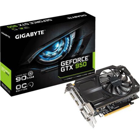 Gigabyte GIGABYTE GeForce GTX 950 1241МГц, 6610, 2048Мб