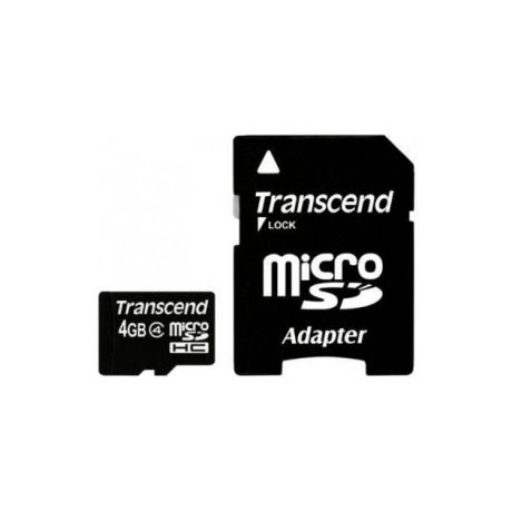 Transcend Transcend microSDHC microSDHC, 4Гб, Class 4