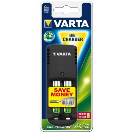 Mini Зарядное устройство VARTA Mini Charger + 2AAA 800 mAh R2U