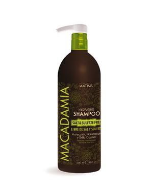Интенсивно увлажняющий шампунь Kativa для нормальных и поврежденных волос MACADAMIA, 1000мл