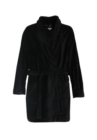 DKNY - Signature Robe - Короткий халат - Черный