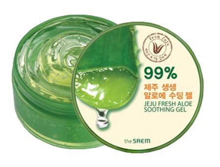 Saem Aloe Гель с алоэ универсальный увлажняющий Jeju Fresh Aloe Soothing Gel 99%